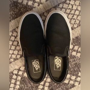Black Leather Vans